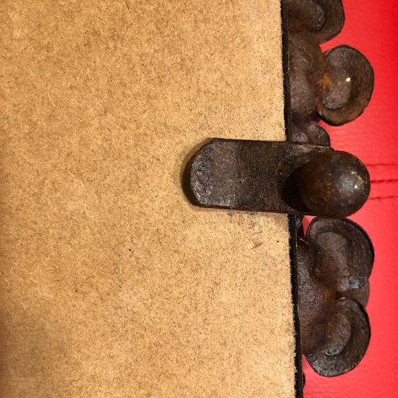 MIRROR INCREDIBLE IRON ART PIECE 12 “X 12 “ Hand Forged Rustic Heavy - Picture 6 of 8